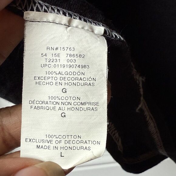 Champion Sleeveless Tshirt Size L Black Logo Crew Neck Muscle Tee - Picture 7 of 8